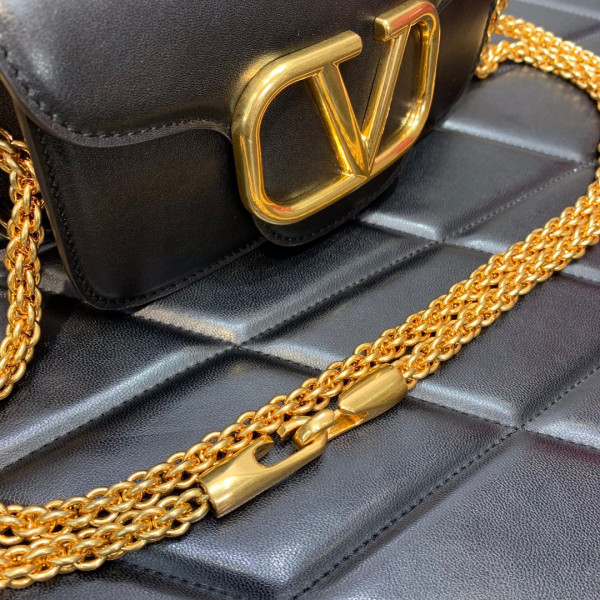 VALENTINO LOCÒ SMALL SHOULDER BAG IN CALFSKIN