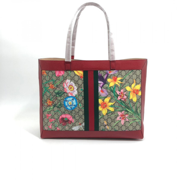 g*u*i gg S*p*e monogram flora web large ophidia tote