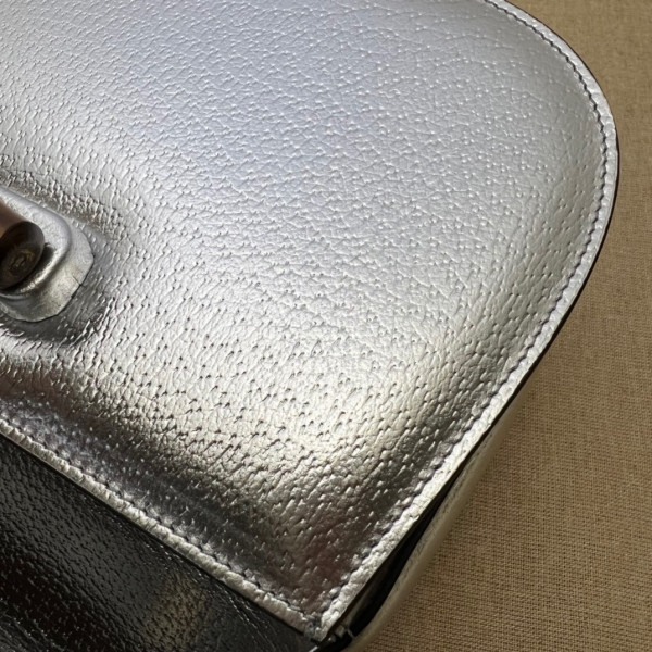 G*u*i small top handle bag with bamboo