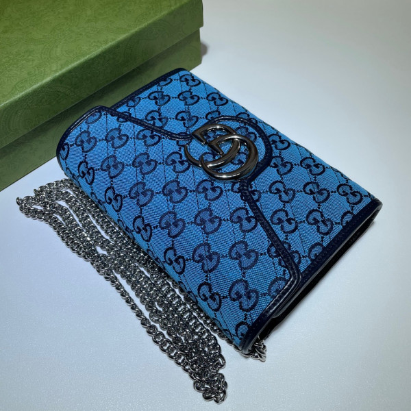 G*u*i gg marmont chain wallet