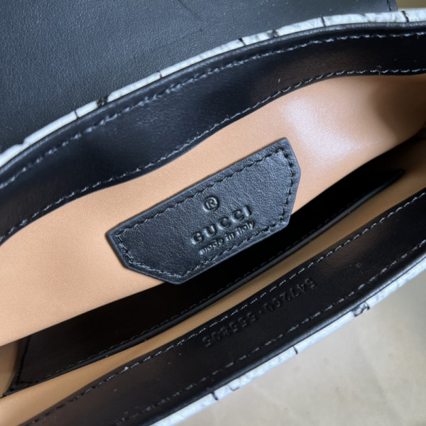 G*u*i gg marmont python mini top handle bag