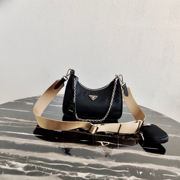 Pra*a nylon hobo bag