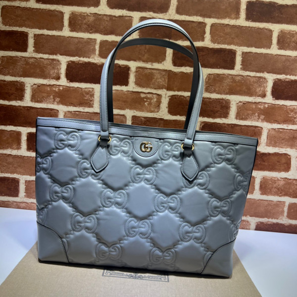 G*u*i gg matelassé leather medium tote