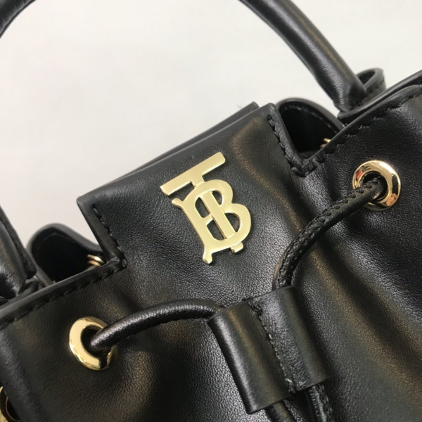 B**rry bmonogram motif leather bucket bag