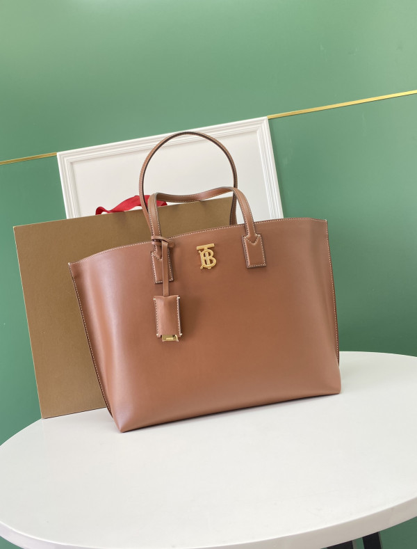 B**rry medium monogram motif leather tote