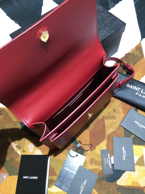 Y*L medium sunset satchel in smooth leather