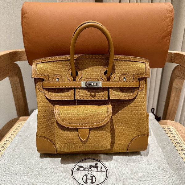 H**mes cargo birkin bag canvas and swift 25