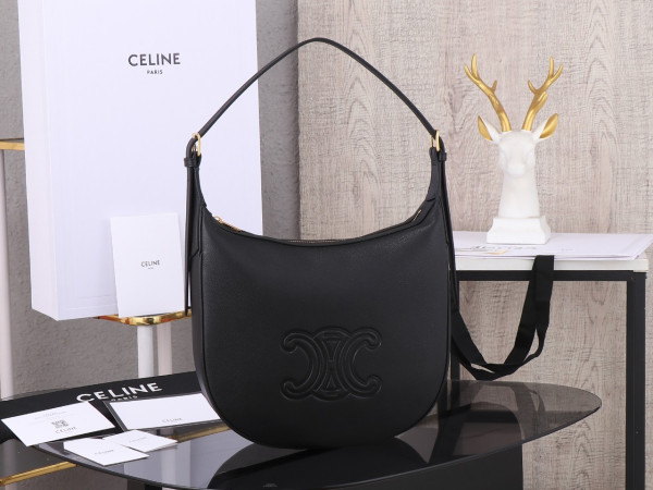 celin* heloise cuir triomphe bag in S*pple calfskin