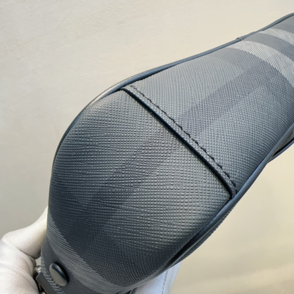 B**rry check and leather pouch