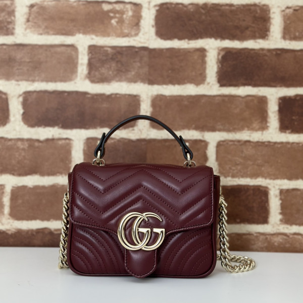G*u*i gg marmont mini top handle bag-17*13*6cm