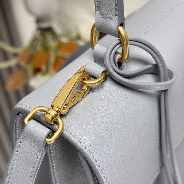 Pra*a soft sound medium leather shoulder bag