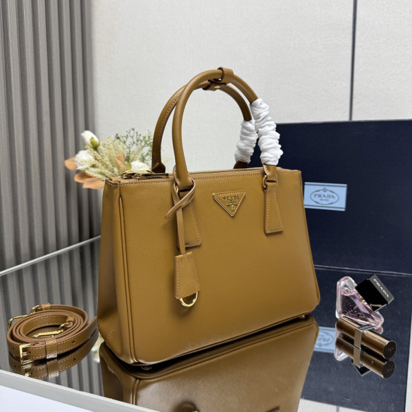 Pra*a medium galleria leather bag-28*20*12cm