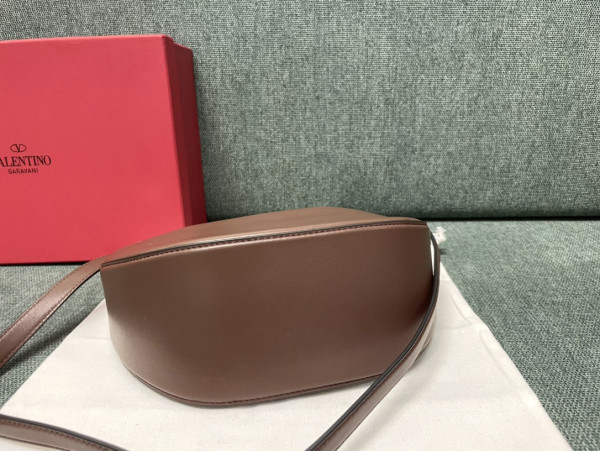 VALENTINO Small Vlogo Moon Hobo Bag - 29*23*11CM